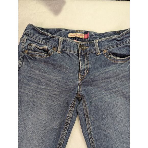 Hailey Skinny Flare Jeans w/Rhinestones by Aeropostale Size 11/12 Regular Y2K - Picture 2 of 8